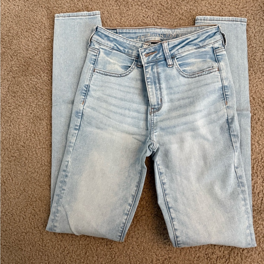 American Eagle Outfitters High Rise Blue Jeans